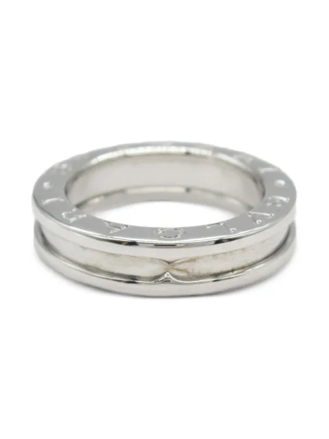 Bvlgari Pre-Owned 2010s 18K white gold B.zero1 ring