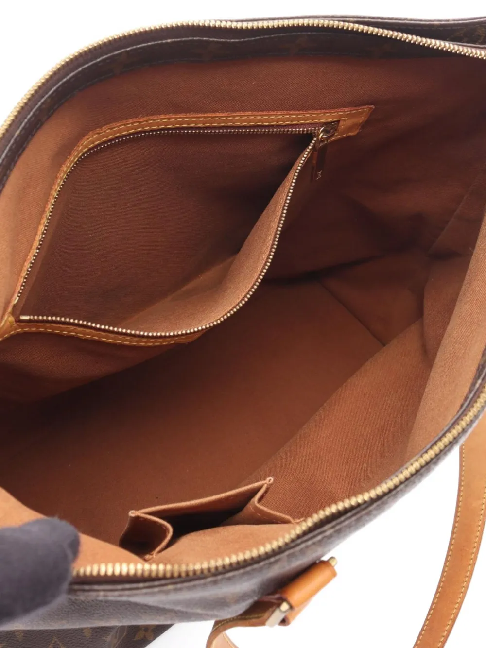 Pre-owned Louis Vuitton 2002 Kabamezo Monogram Tote Bag In Brown