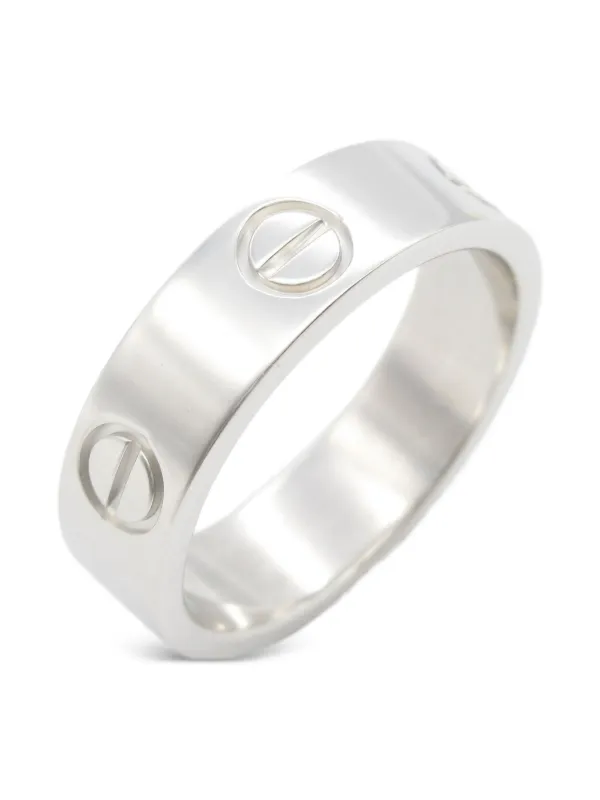Cartier Bague Love En Or Blanc 18ct Argent FARFETCH FR