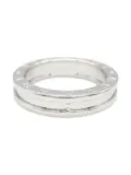 Bvlgari Pre-Owned 2010s 18K white gold B-zero1 ring - Silver