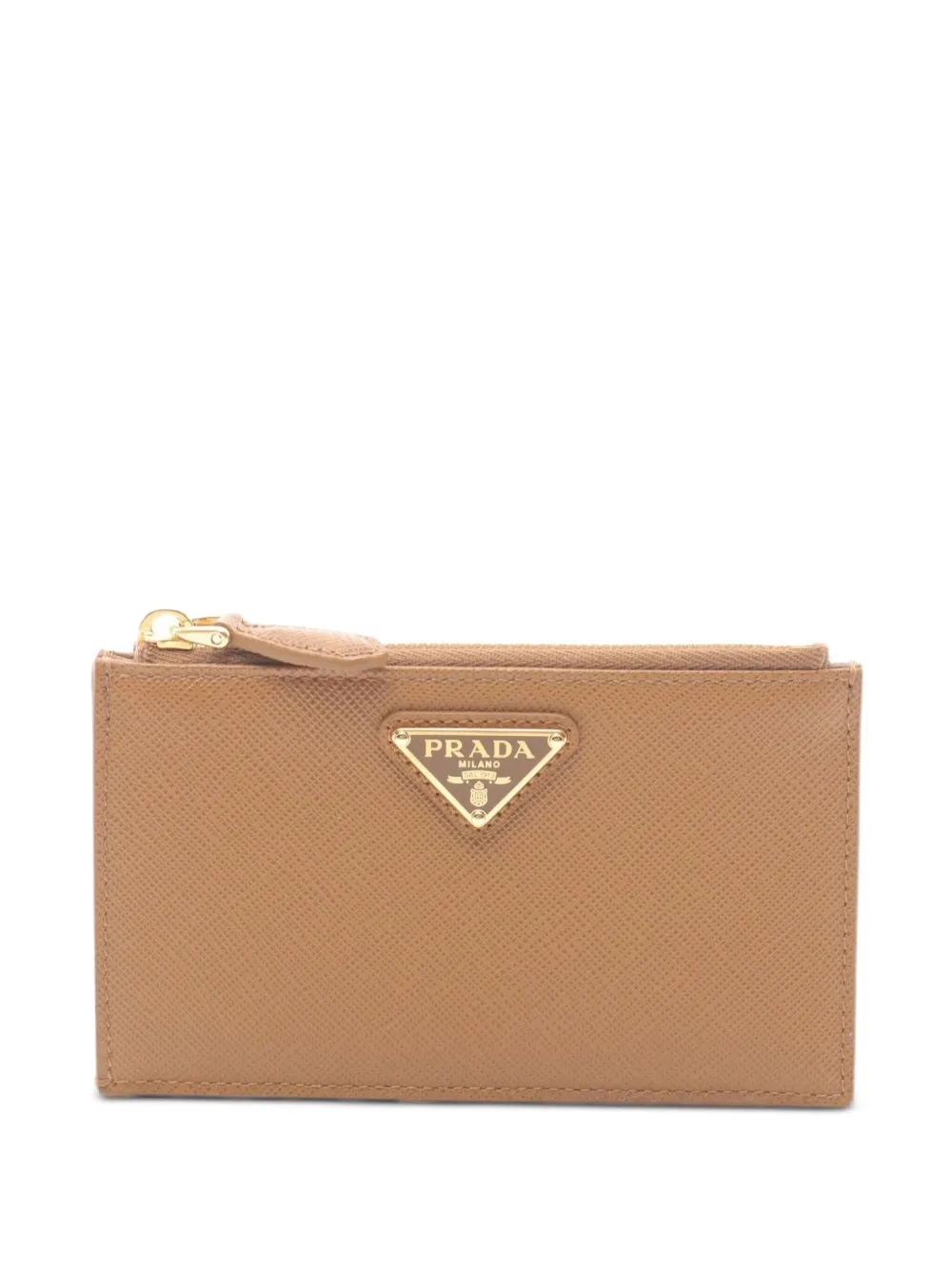 Prada Pre-Owned 2020s Saffiano leather card case | Brown | Image 1