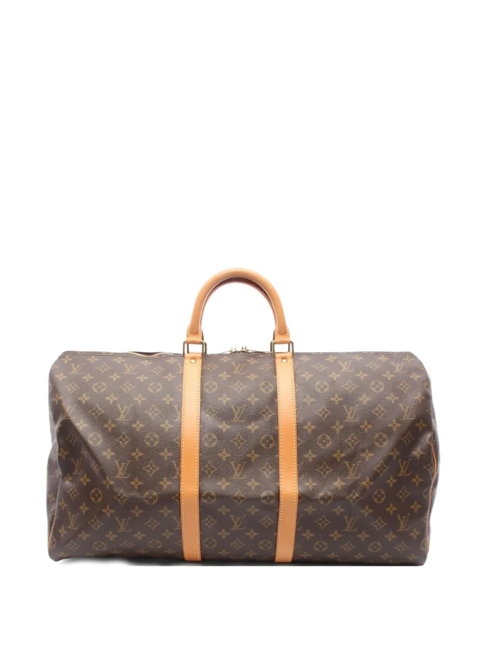 Louis Vuitton Pre-Owned 1995 Keepall 55 leather Boston bag | Brown | Image 1