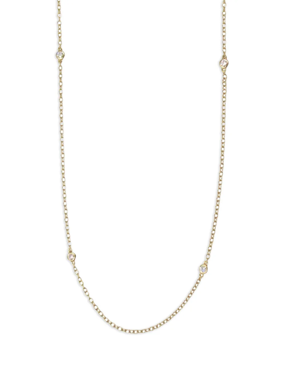 Tiffany & Co. Pre-Owned 2010s 18K yellow gold By the Yard diamond necklace | Image 2