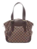 Louis Vuitton Pre-Owned 2010 Verona damier ebene leather shoulder bag - Brown