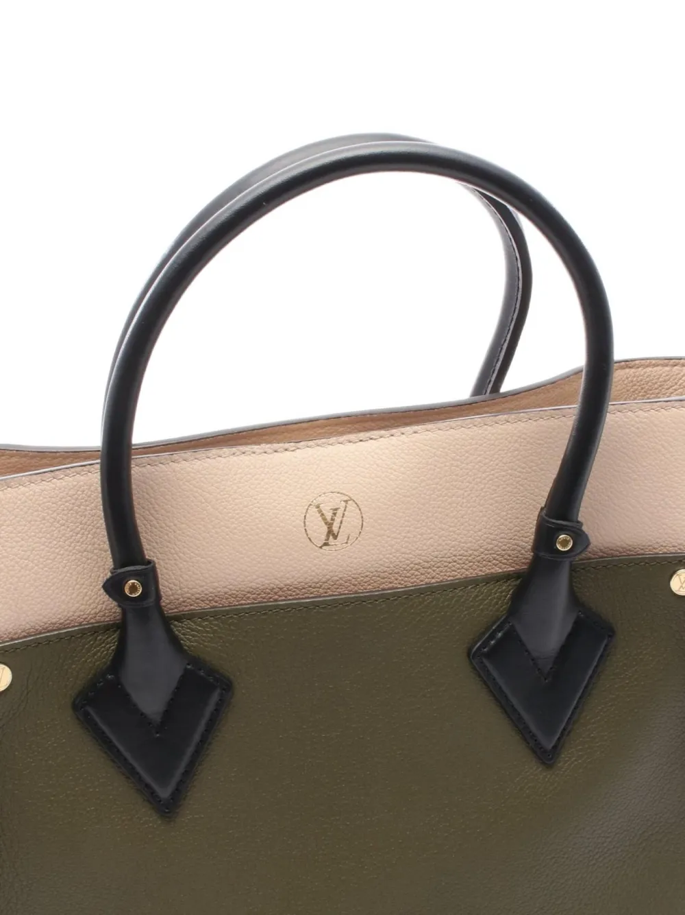 Pre-owned Louis Vuitton 2021 On My Side Mm Monogram Tote Bag In Green