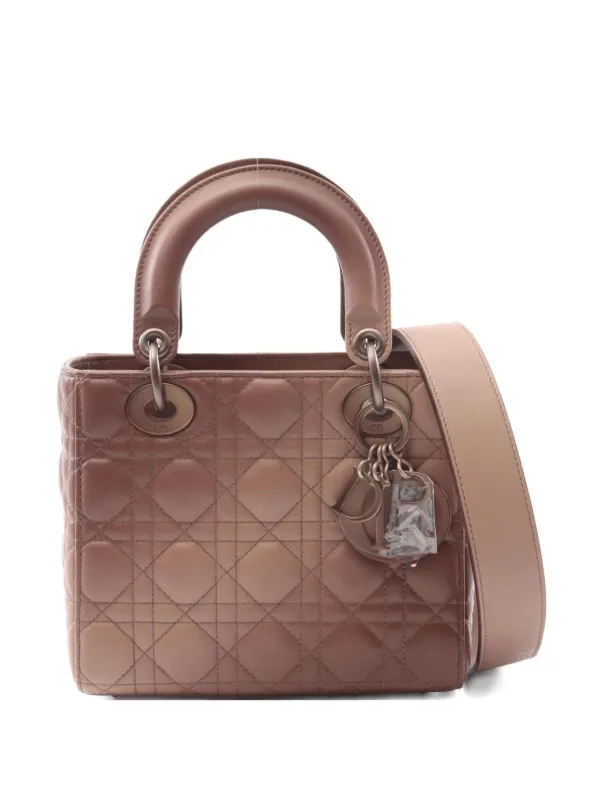 Dior ピンク キルティング ハンドバッグ