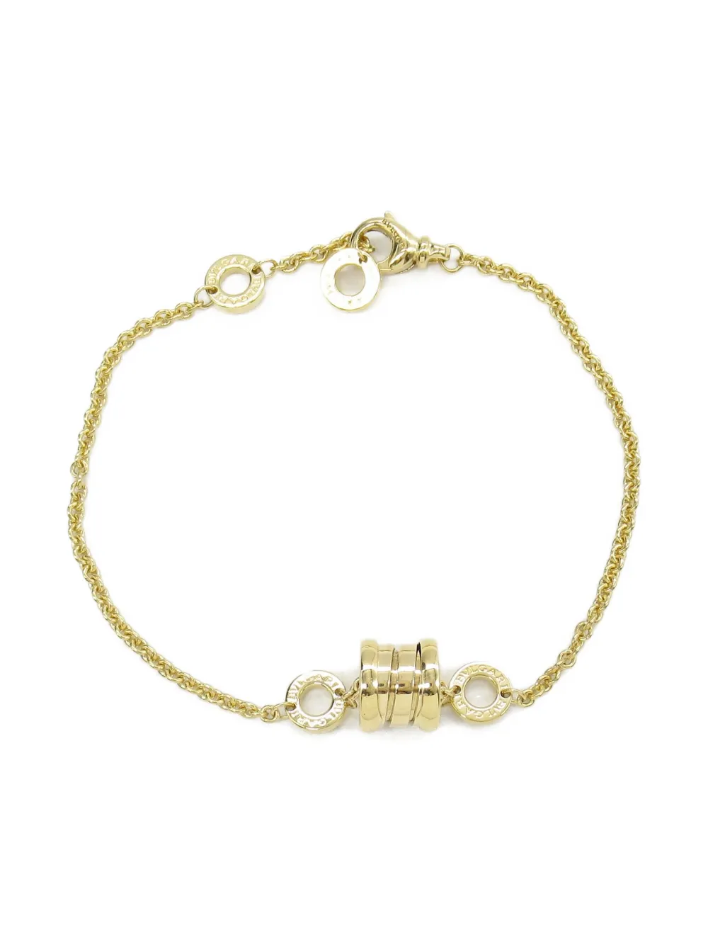 Pre-owned Bvlgari 18k Yellow Gold B-zero1 Bracelet