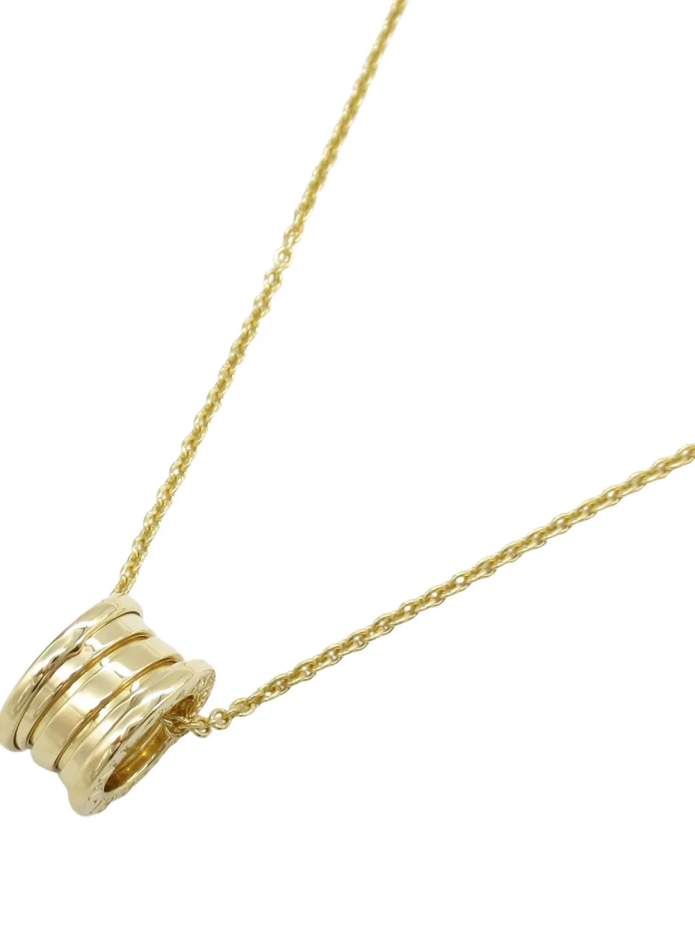 Pre-owned Bvlgari 18k Yellow Gold B-zero1 Necklace