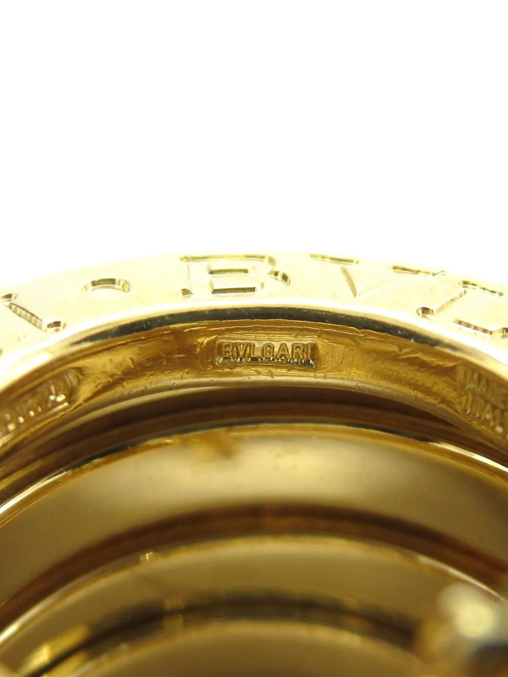 Pre-owned Bvlgari 18k Yellow Gold B-zero1 Necklace