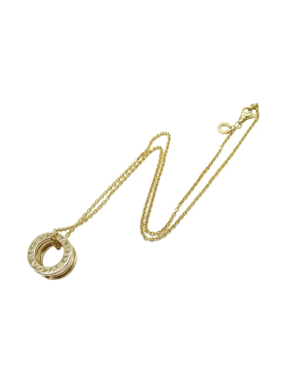 Pre-owned Bvlgari 18k Yellow Gold B-zero1 Necklace