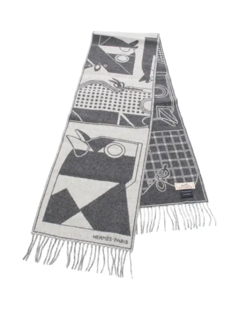 Hermès Pre-Owned 2020s Camaille geometric horse scarf