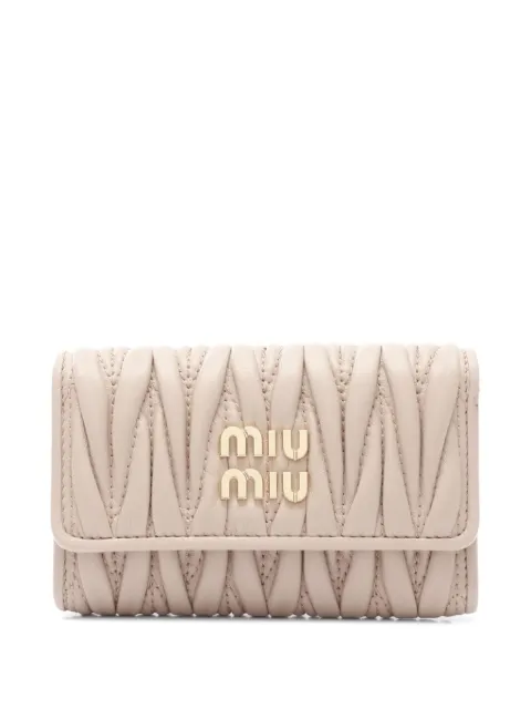 Miu Miu Pre-Owned 2020s matelasse leather key case