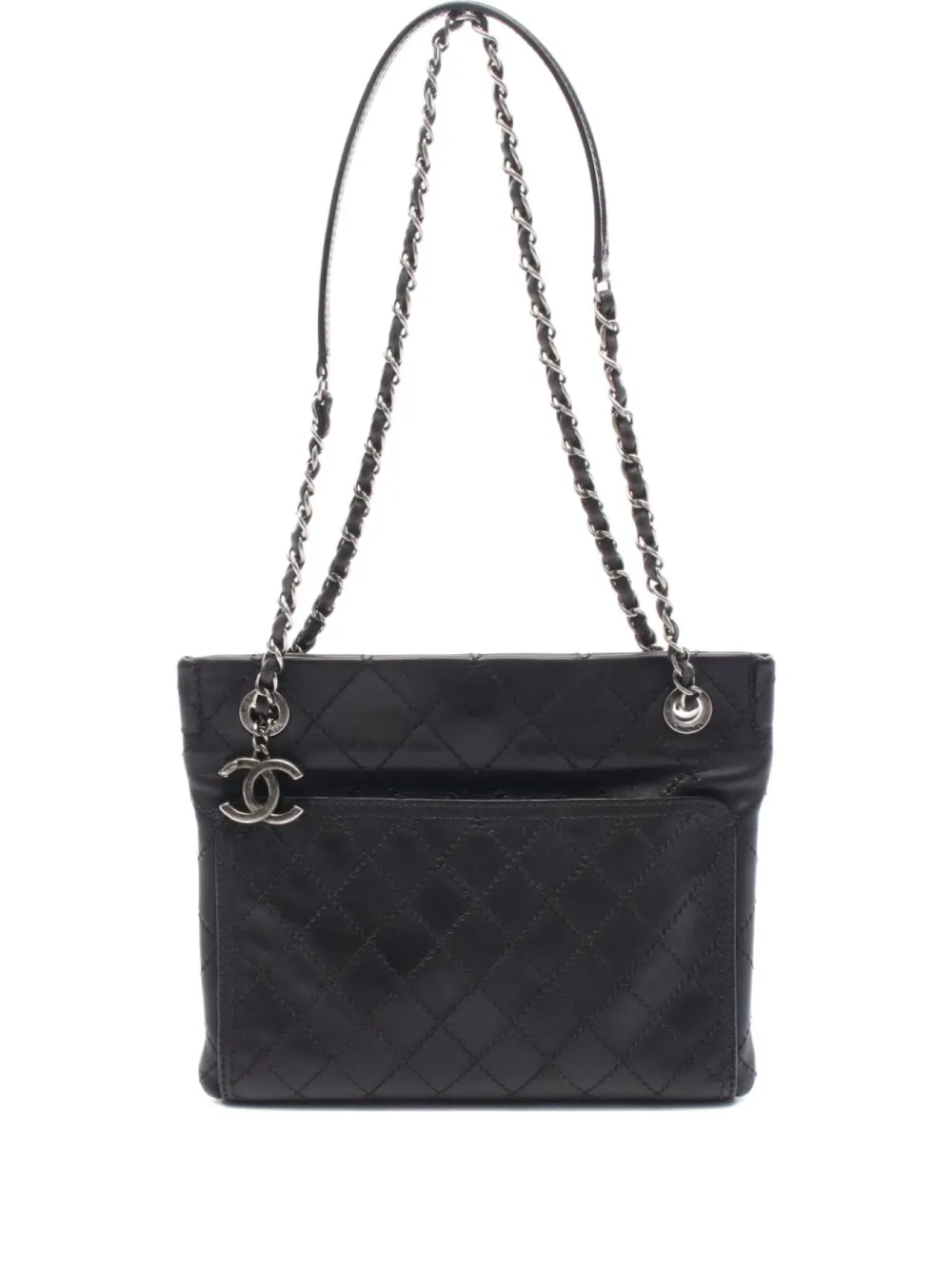 CHANEL Pre-Owned 2014-2015 leather shoulder bag | Black | Image 1