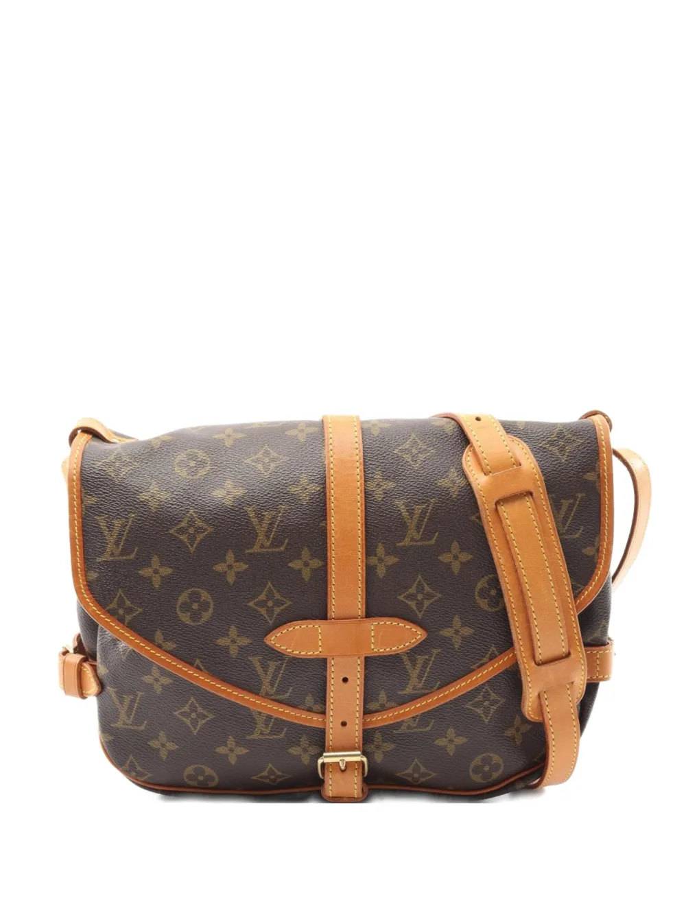 Louis Vuitton Pre-Owned 1993 ソミュール 30 ショルダーバッグ - ブラウン Louis Vuitton Pre-Owned 1993 ソミュール 30 ショルダーバッグ - ブラウン