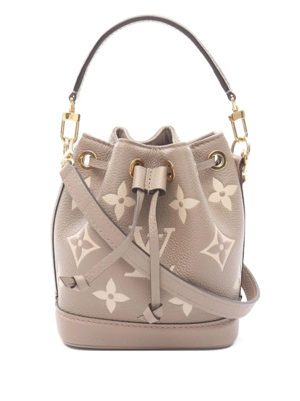 Louis Vuitton Pre-Owned 2021 ナノ ノエ モノグラム バケットバッグ - ニュートラル Louis Vuitton Pre-Owned 2021 ナノ ノエ モノグラム バケットバッグ - ニュートラル