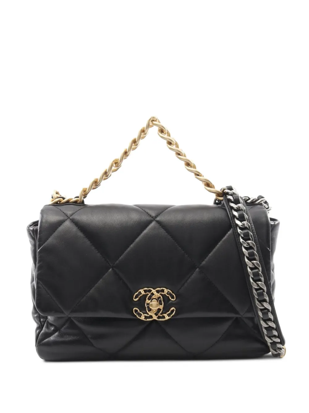 CHANEL Pre-Owned 2021 マトラッセ ショルダーバッグ - ブラック CHANEL Pre-Owned 2021 マトラッセ ショルダーバッグ - ブラック