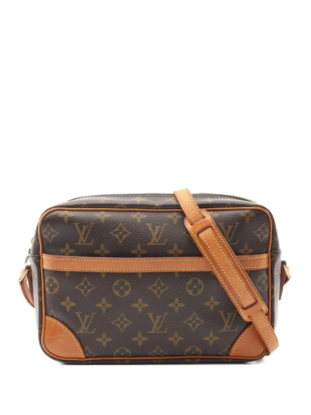 Pre-owned Louis Vuitton 2003 Trocadero 27 Monogram Shoulder Bag In Brown
