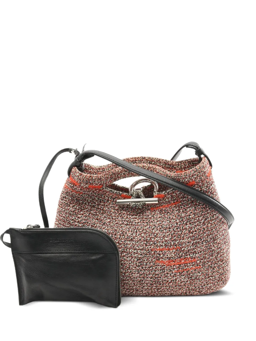 2000s Zigzag open-top shoulder bag