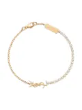 Saint Laurent Pre-Owned 2020s Cassandra charm bracelet - Gold