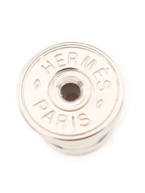 Hermès Pre-Owned 2010s Orb buffalo horn earrings