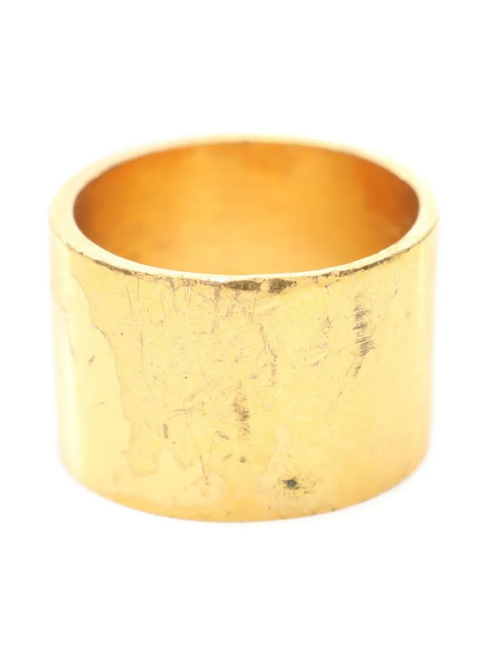 Pre-owned Chanel 1986-1988 Coco Mark Ring In Gold