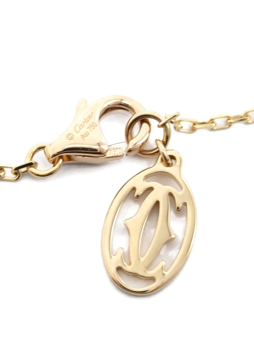 Pre-owned Cartier 18k Rose Gold Pink Sapphire Necklace