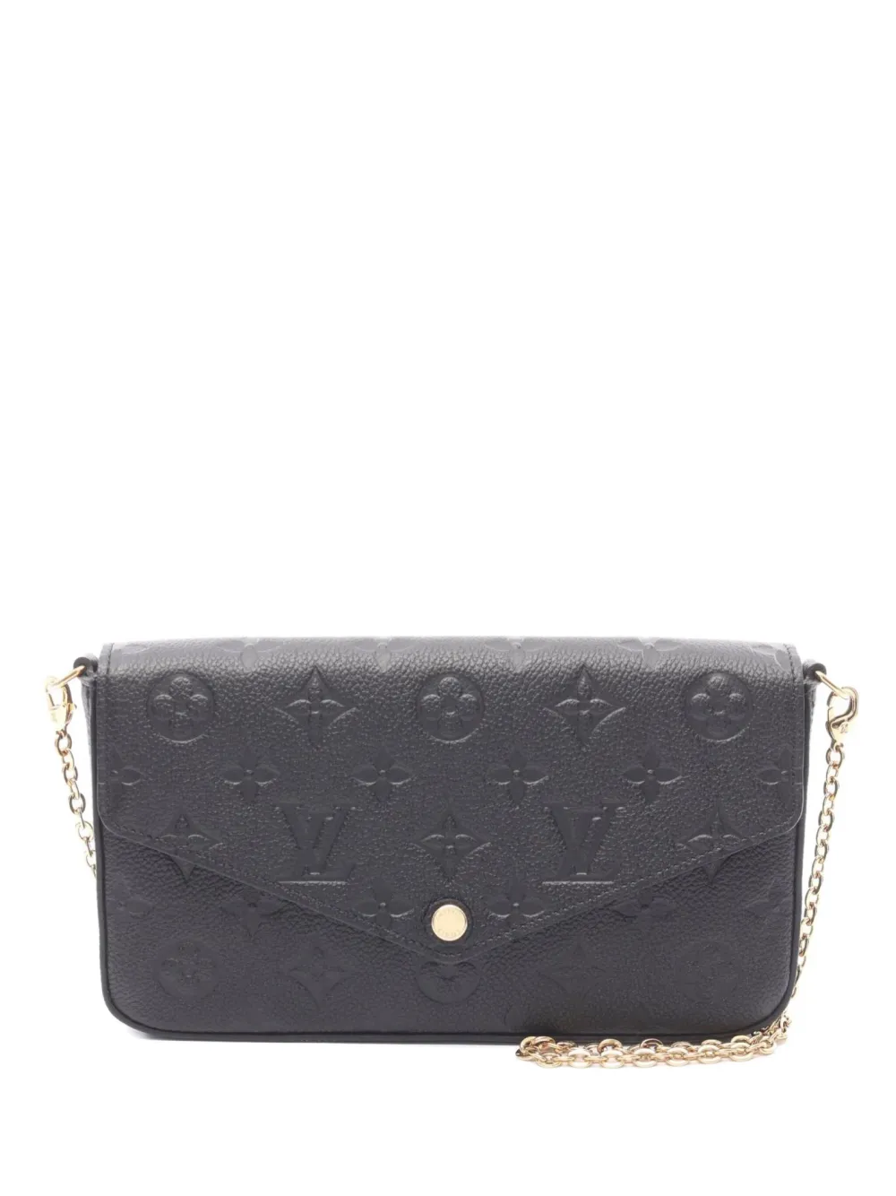 Louis Vuitton Pre-Owned 2019 Monogram Empreinte chain wallet | Black | Image 1
