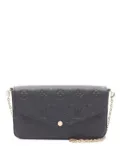 Louis Vuitton Pre-Owned 2019 Monogram Empreinte chain wallet - Black