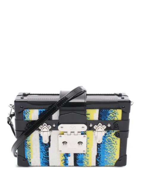 Louis Vuitton Pre-Owned 2015s Petite Malle sequin-embellished clutch bag 