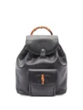 Gucci Pre-Owned 2000s Bamboo leather backpack - Black