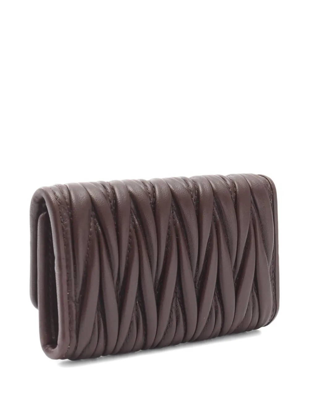 Miu Miu Pre-Owned 2020s matelasse leather key case | Image 2