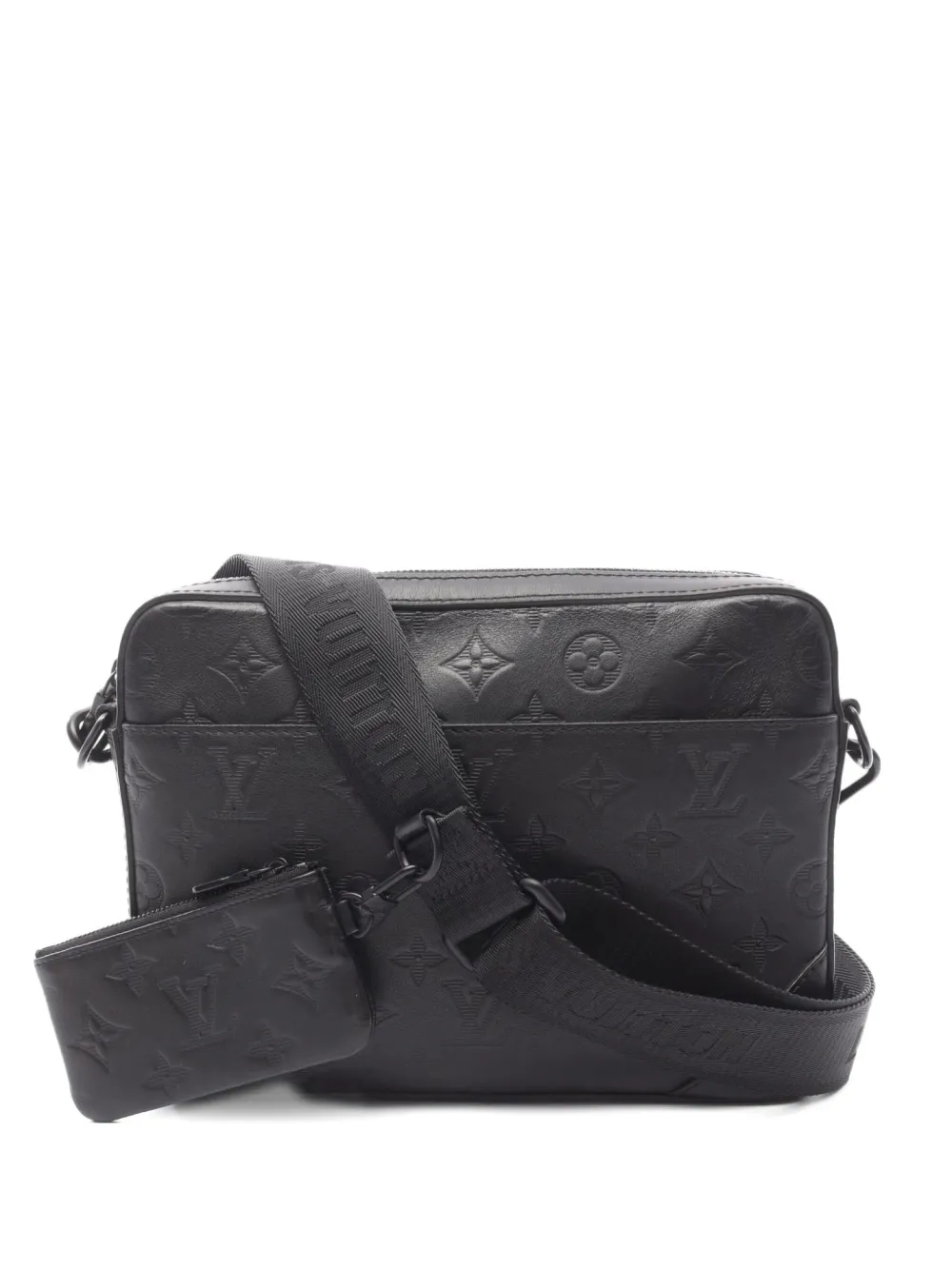 Louis Vuitton Pre-Owned 2021 Duo leather messenger bag - ブラック Louis Vuitton Pre-Owned 2021 Duo leather messenger bag - ブラック