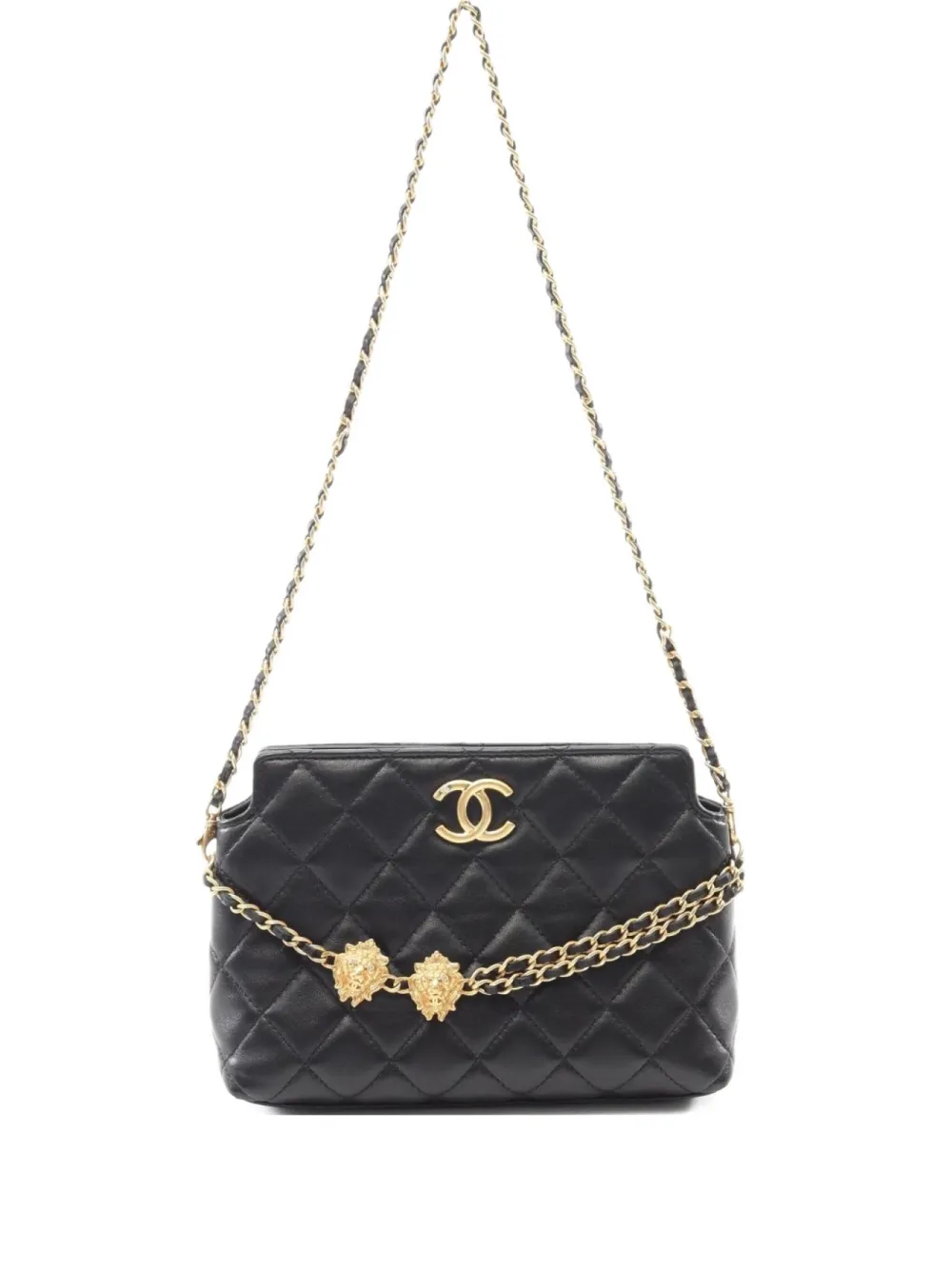 CHANEL Pre-Owned 2021 マトラッセ ショルダーバッグ - ブラック CHANEL Pre-Owned 2021 マトラッセ ショルダーバッグ - ブラック