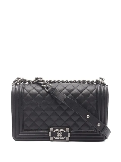 CHANEL Pre-Owned 2016~2017 Boy Chanel quilted shoulder bag
