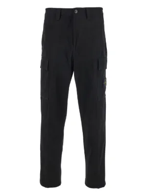 Stone Island コンパスパッチ カーゴパンツ | ブラック | FARFETCH JP
