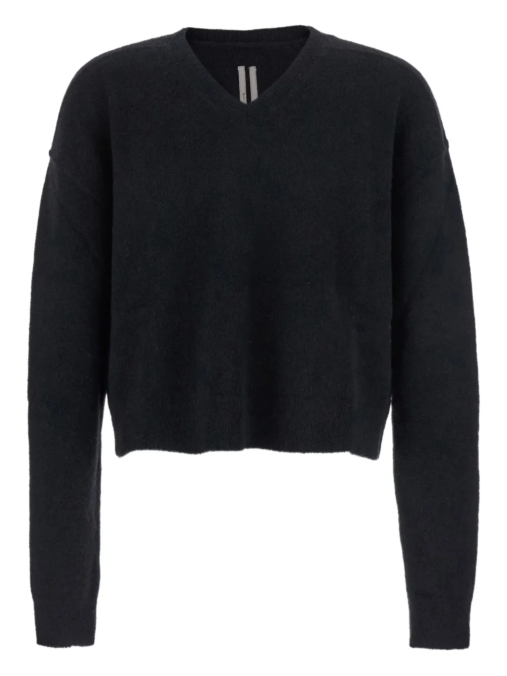 Rick Owens V-neck Sweater In Black