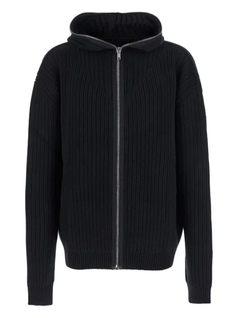 Rick Owens ribbed zip-front hoodie