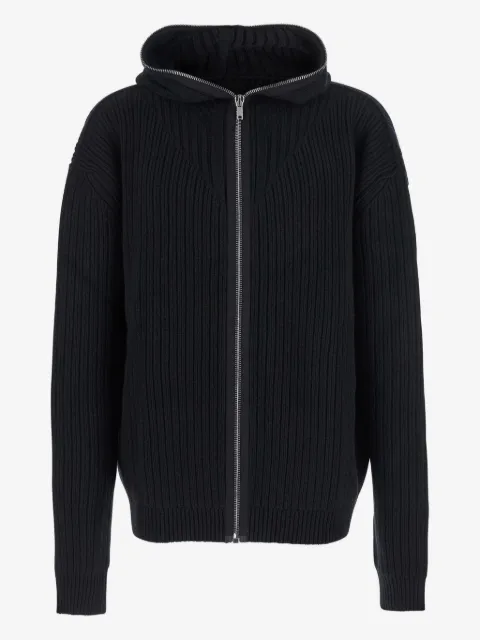 Rick Owens ribbed zip-front hoodie