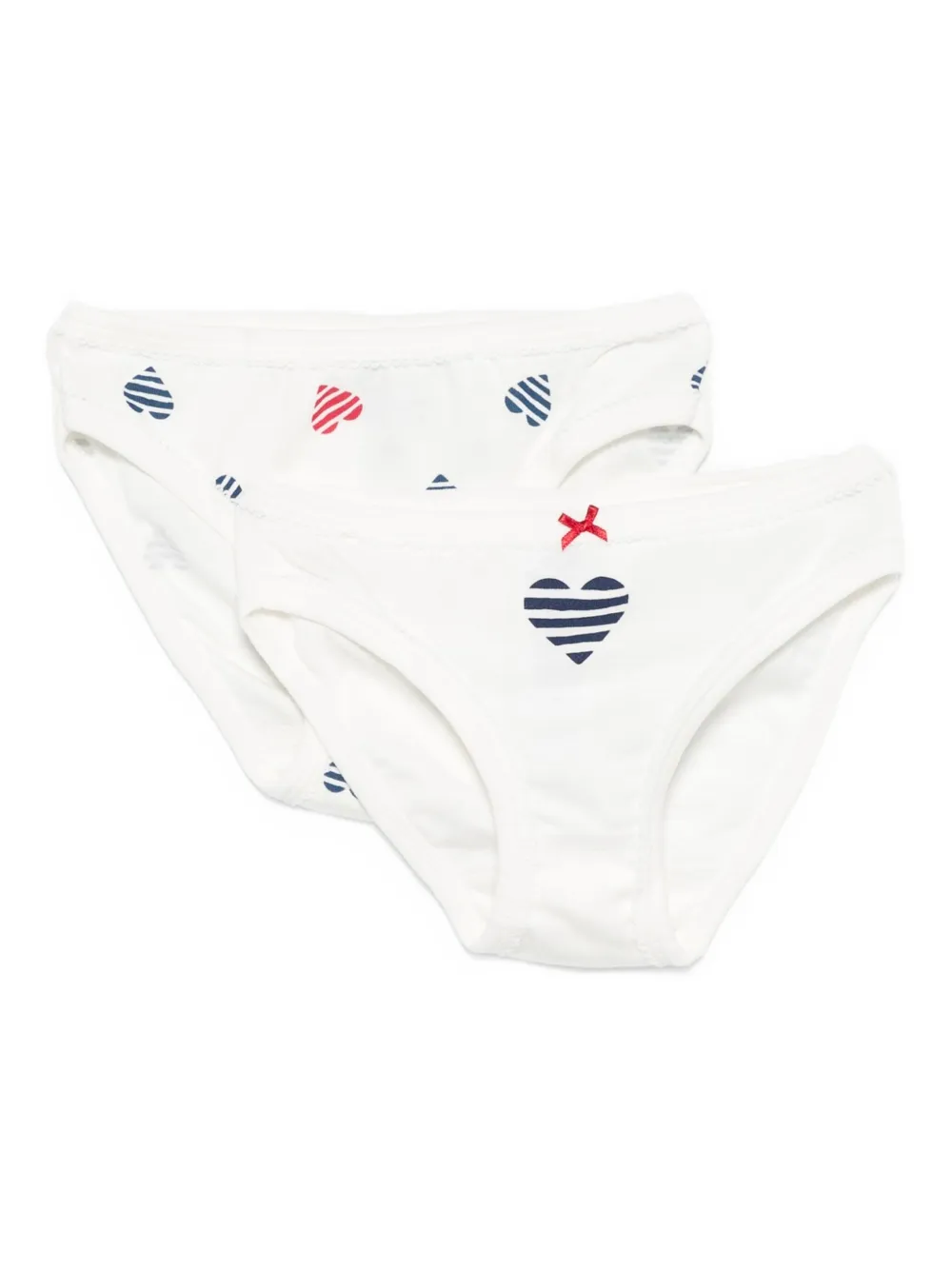 Petit Bateau Onderbroek met hartprint Wit