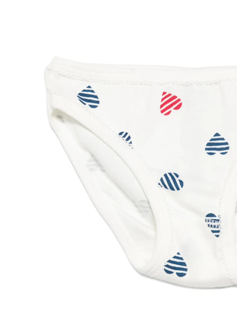 Petit Bateau Onderbroek met hartprint Wit