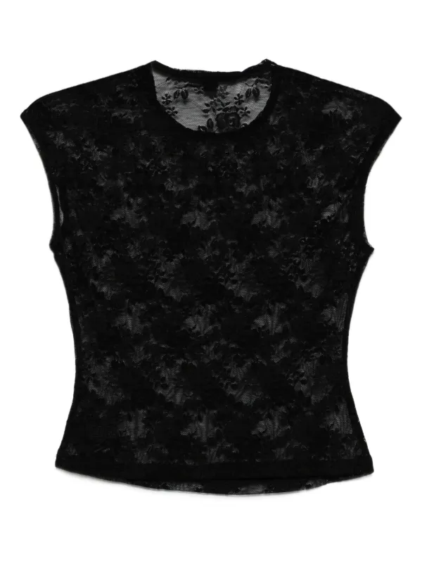 Ksubi lace-detail Top | Black | FARFETCH