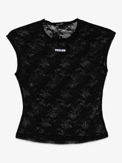 Ksubi lace-detail top