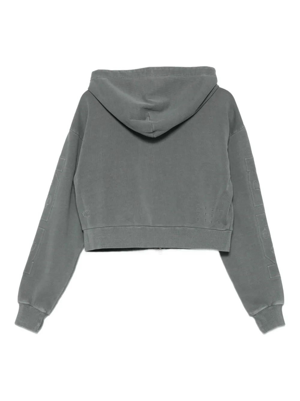 Ksubi zip-front logo hoodie Grijs