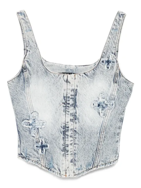 Ksubi top estilo bustier Gigi Klassic Kraftwerk