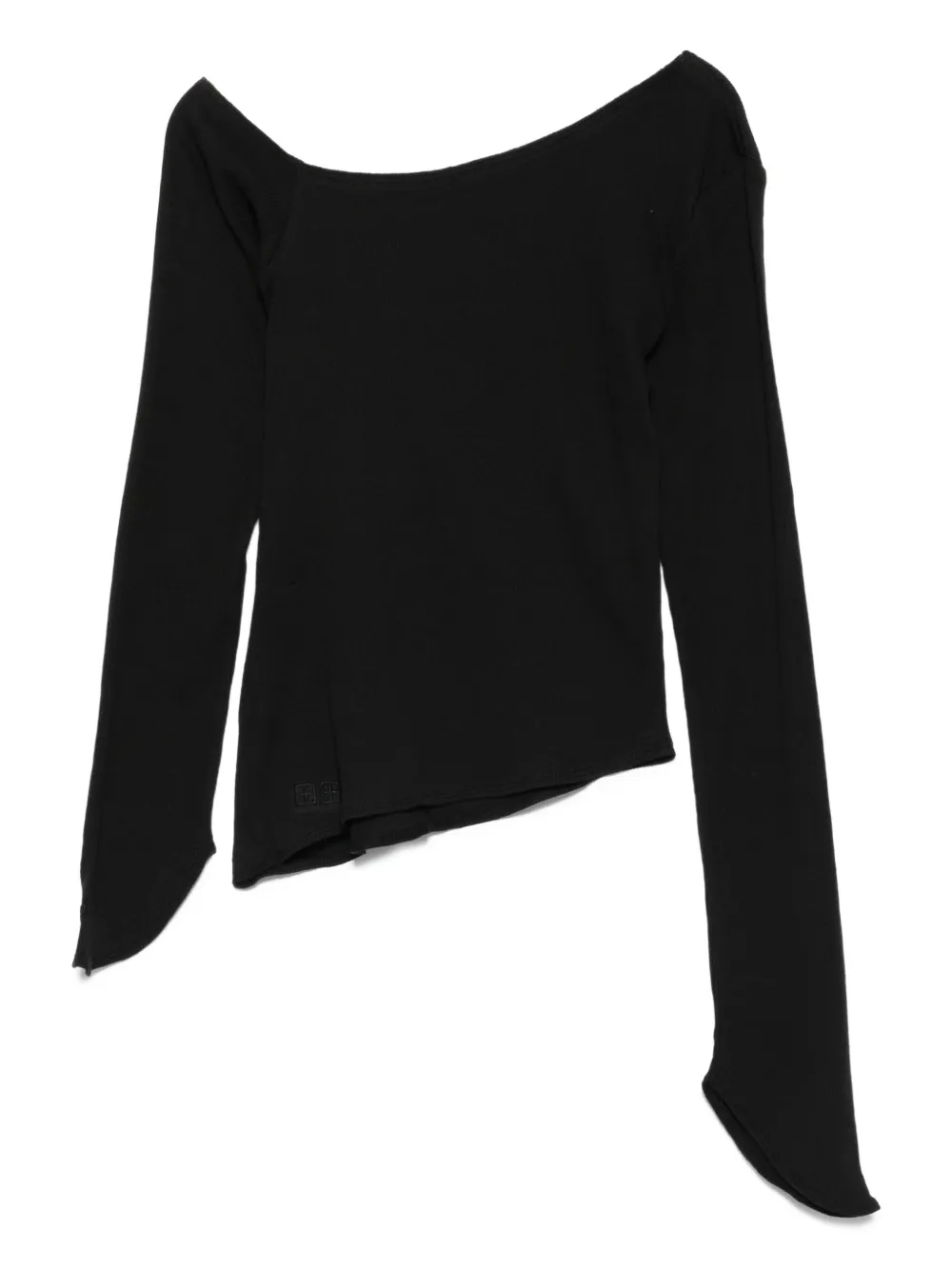 Ksubi one-shoulder asymmetric top - Zwart