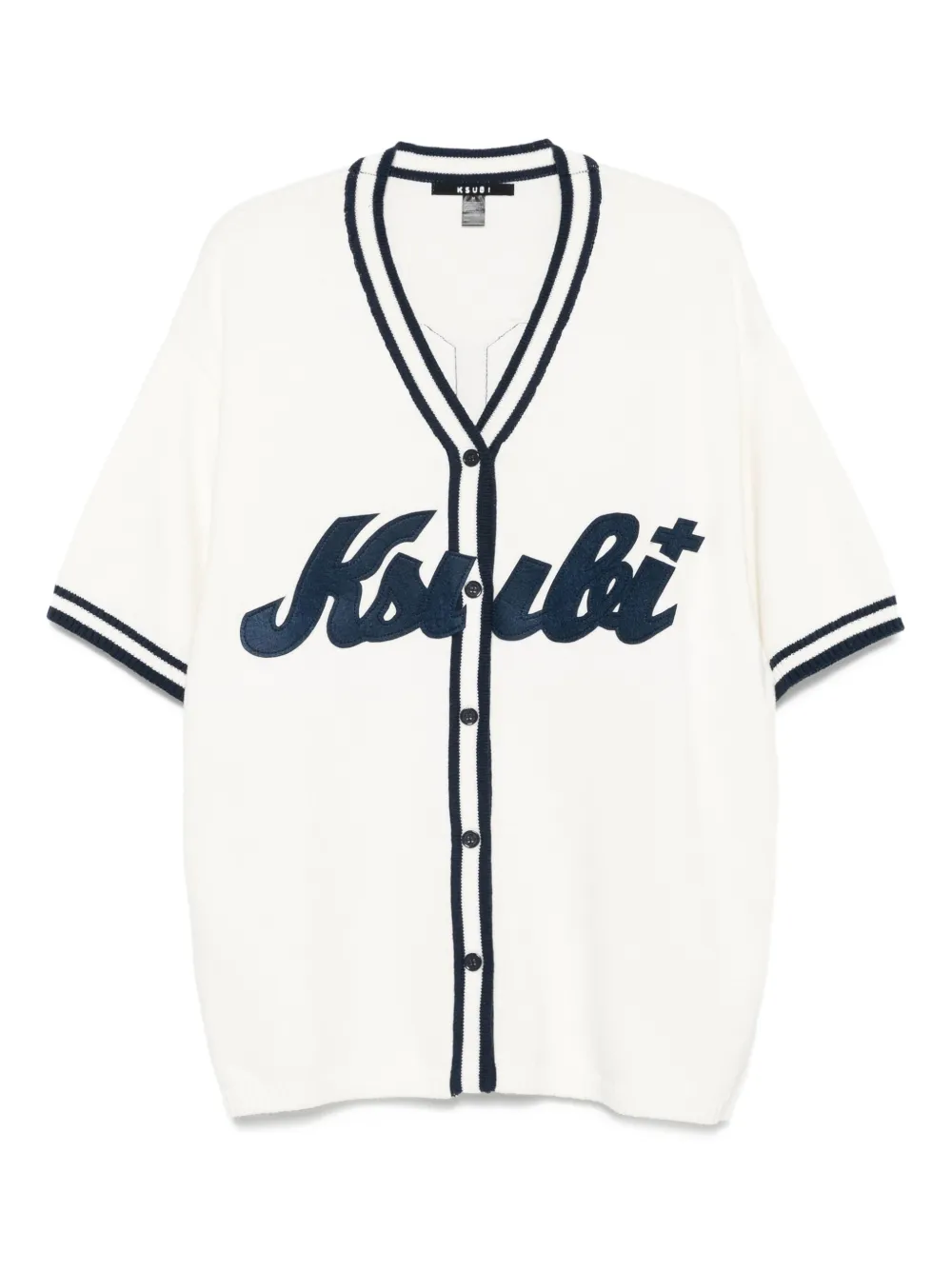 knit baseball cardigan