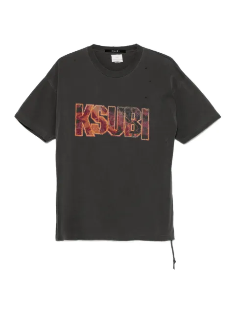 Ksubi Kickstart distressed logo T-shirt