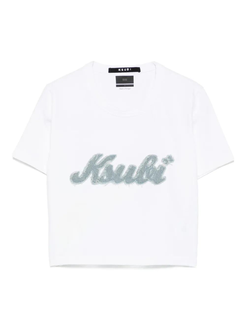 Ksubi Home-Run Baby T-shirt verfraaid met logo Wit