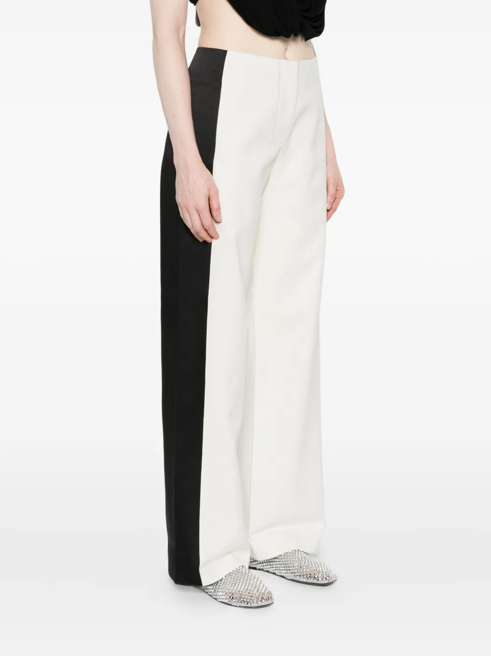 Christopher Esber side-stripe trousers - Wit