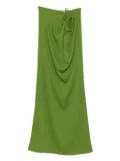 Christopher Esber ribbed gathered-effect skirt - Green